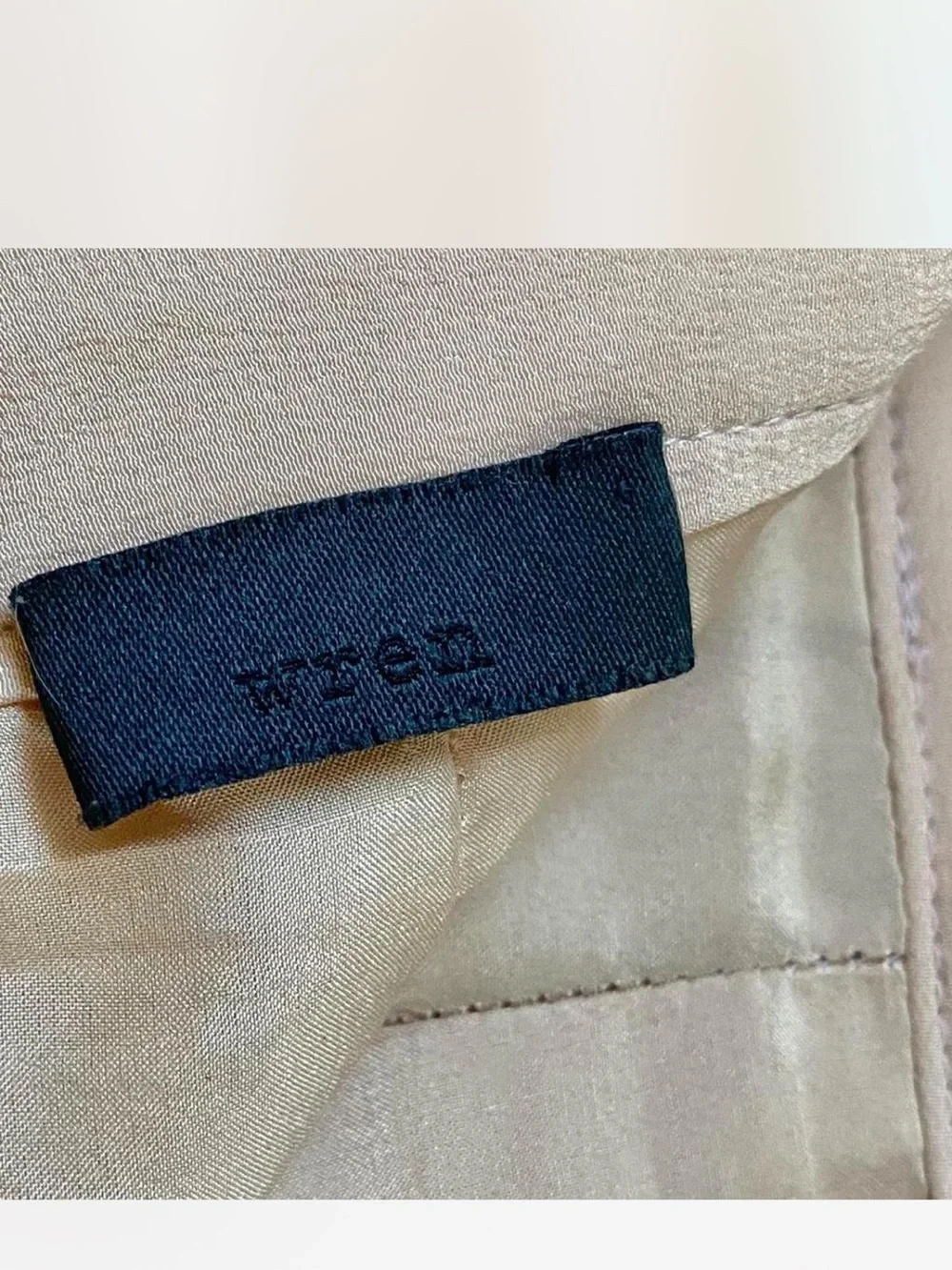 Palest nude pure silk skirt